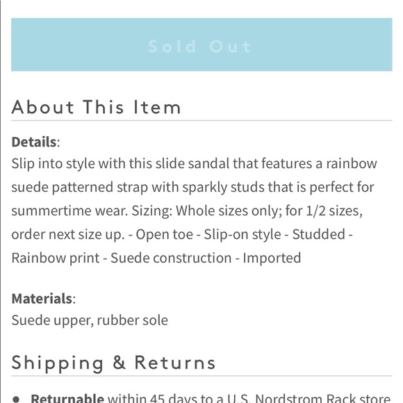 Alice & Olivia rainbow slides New in Box - Picture 7 of 7